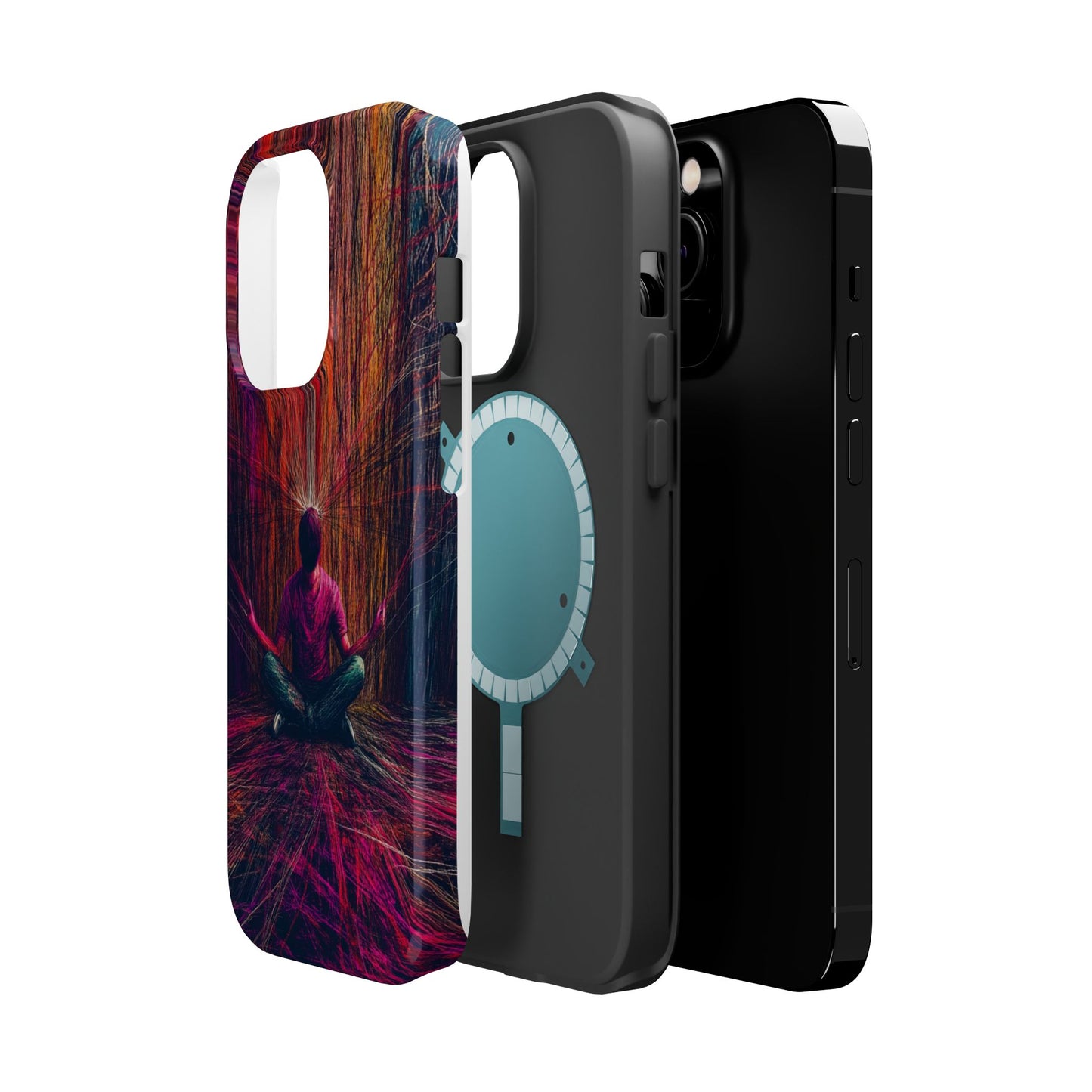 Luxurious Magnetic Wireless Charging Tough iPhone Case - "Transcendence" by Moxie-Jay