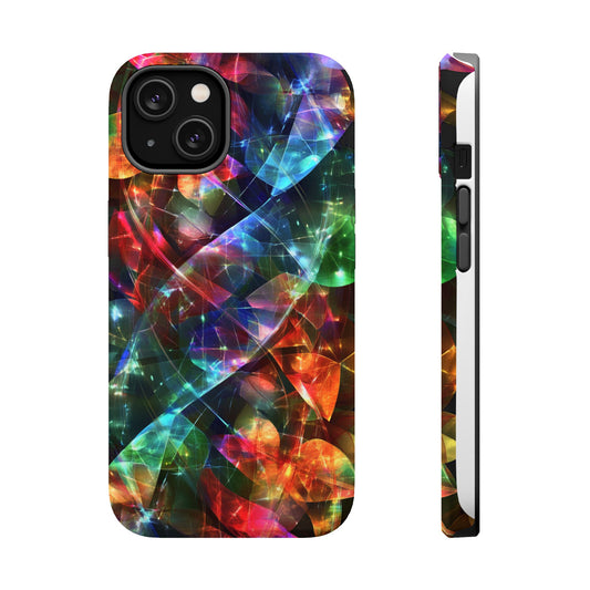 iPhone Case with Neon Colors Art by Moxie-Jay