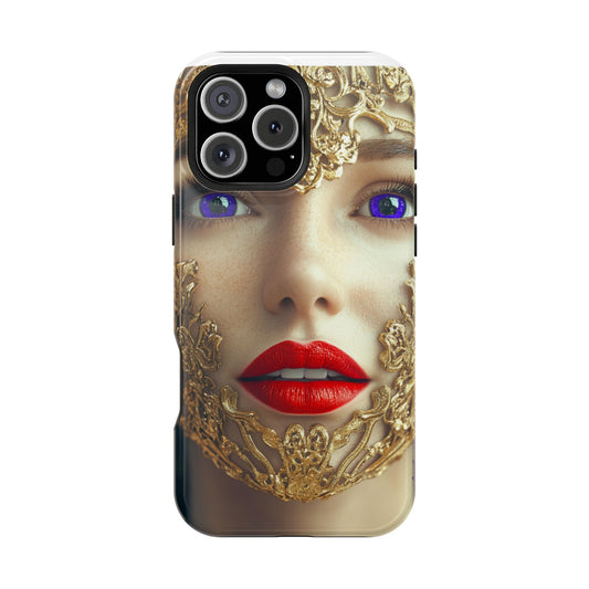 iPhone Case - Purple Eyes Fashion Editorial Art Design