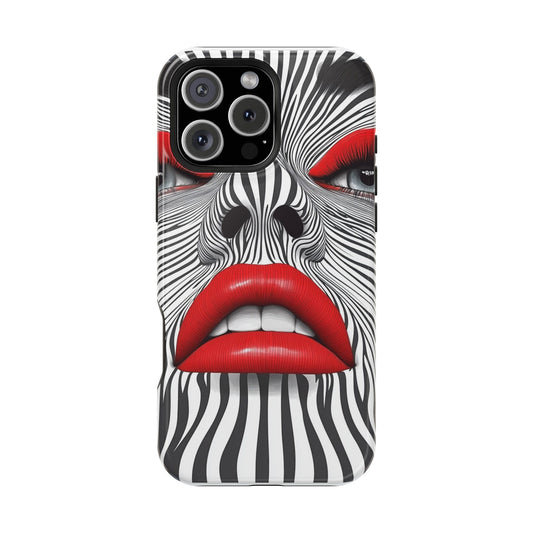 Bold Magnetic Tough Case with Striking Lip Design