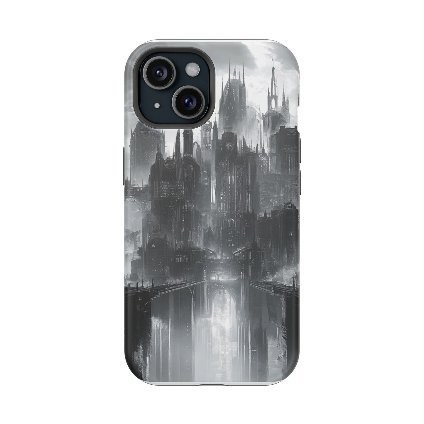 iPhone Magnetic Tough Case - Futuristic Gotham Design by Moxie Jay