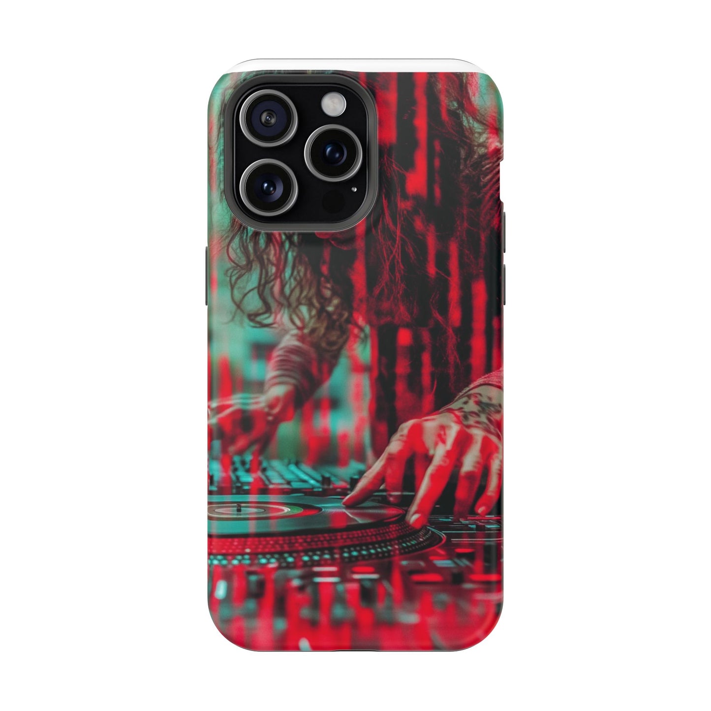 "Vinyl Virtuoso" Luxury Magnetic Wireless Charging iPhone Case by Moxie Jay