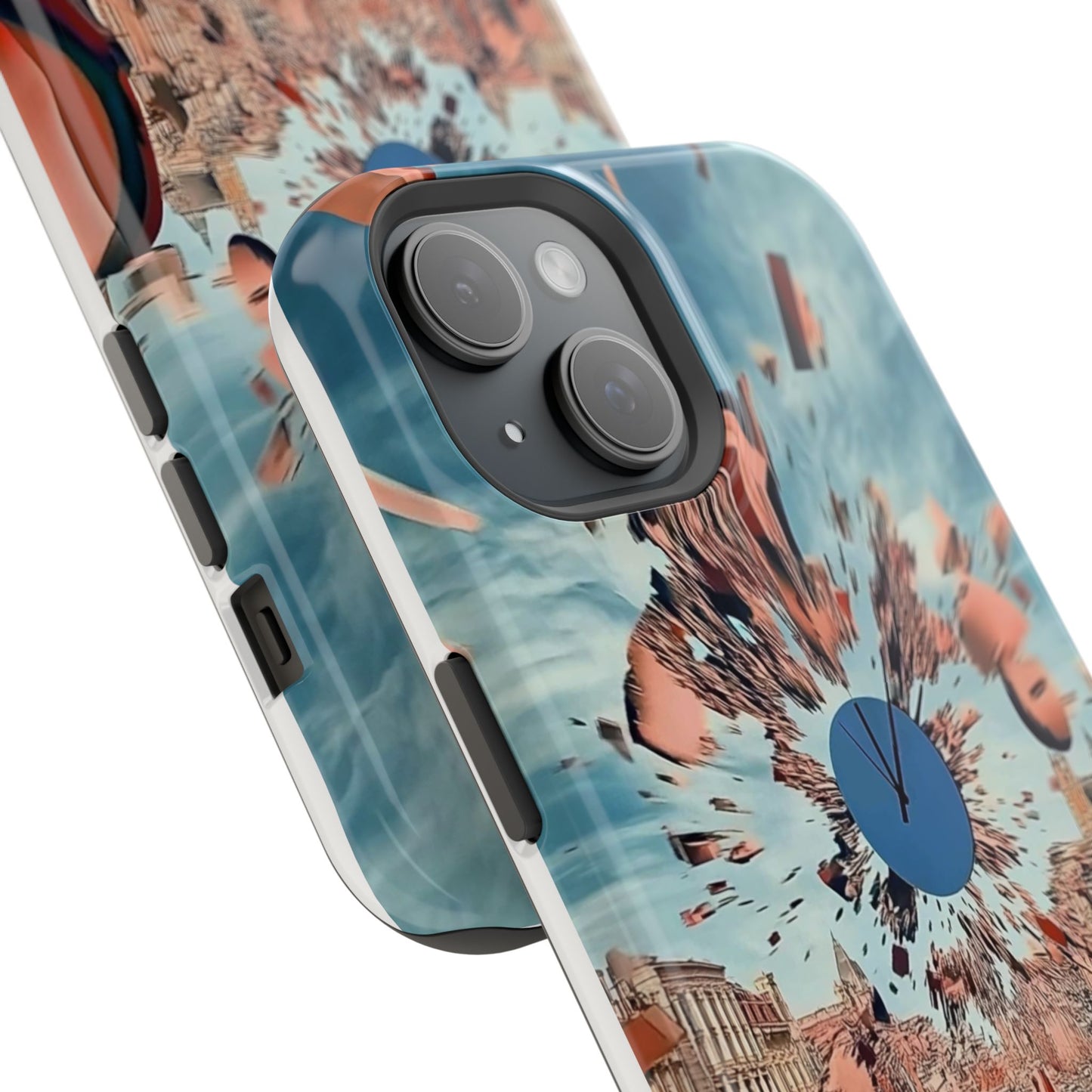 Phone Case with 'World at 10000 MPH' Art by Moxie Jay