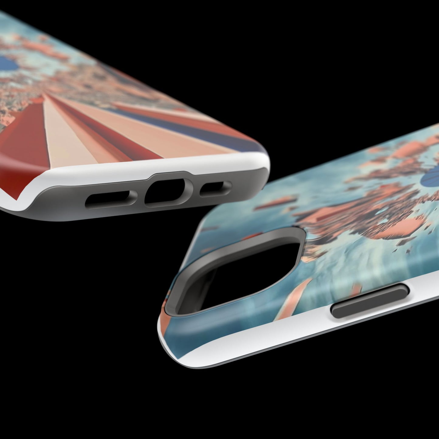 Phone Case with 'World at 10000 MPH' Art by Moxie Jay
