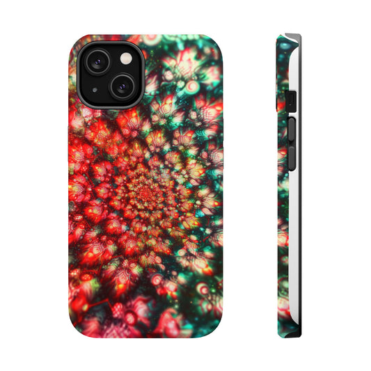 Luxurious Magnetic Wireless Charging Tough iPhone Case - "Psychedelic Dreams" by Moxie-Jay