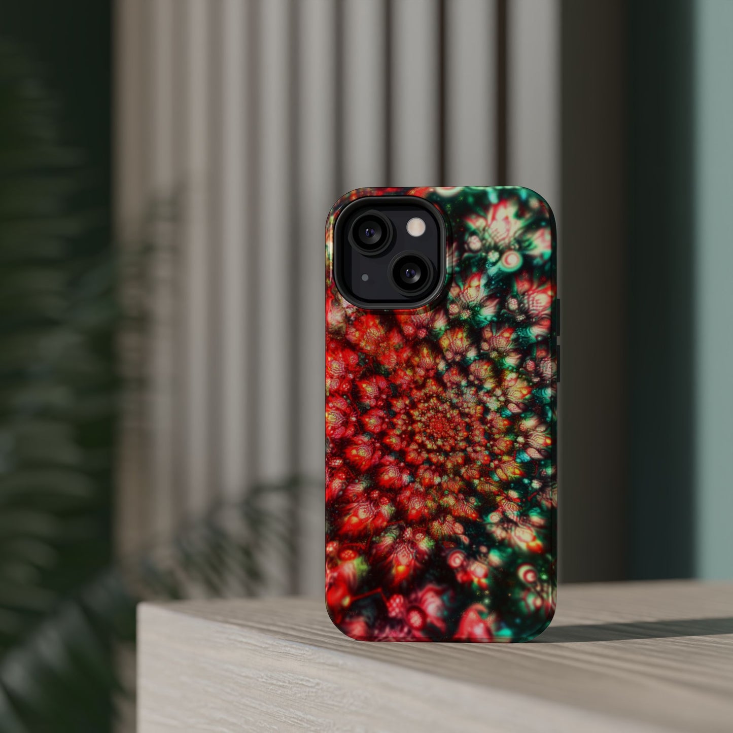 Luxurious Magnetic Wireless Charging Tough iPhone Case - "Psychedelic Dreams" by Moxie-Jay