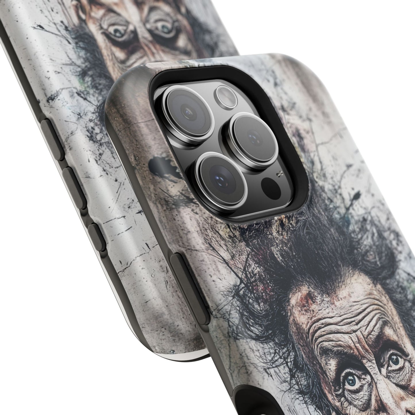 Luxurious Magnetic Wireless Charging Tough iPhone Case - "Demonic Dali" by Moxie-Jay