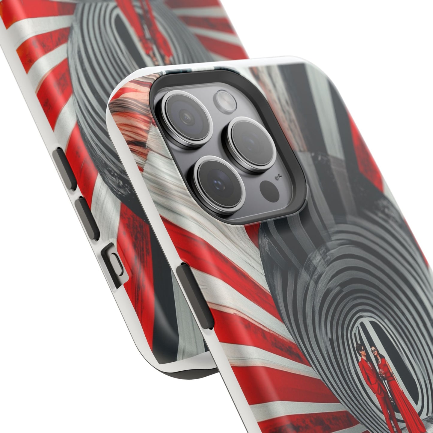 Cosmic Vortex" Luxury Magnetic Wireless Charging iPhone Case by Moxie Jay