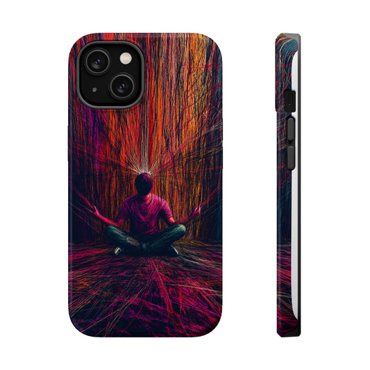 Luxurious Magnetic Wireless Charging Tough iPhone Case - "Transcendence" by Moxie-Jay