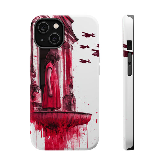 Luxurious MagSafe® Compatible iPhone Case - "Resilience in Ruins" by Moxie-Jay