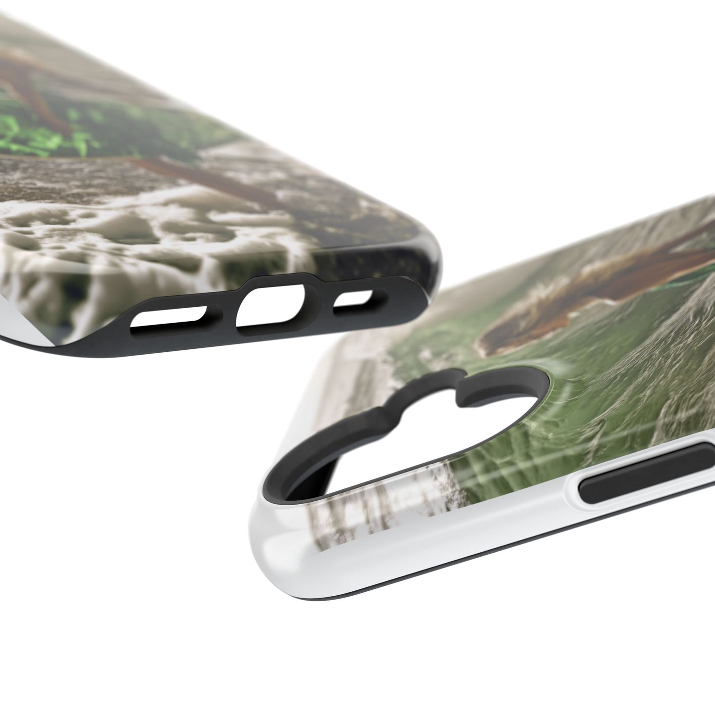 Surf's Up Chic" Luxury Magnetic Wireless Charging iPhone Case by Moxie Jay