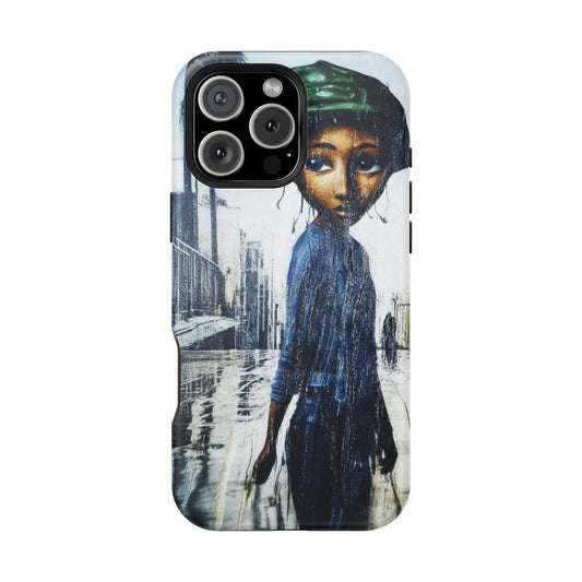 Artistic Magnetic Tough Case | Unique Urban Design for Phone Protection