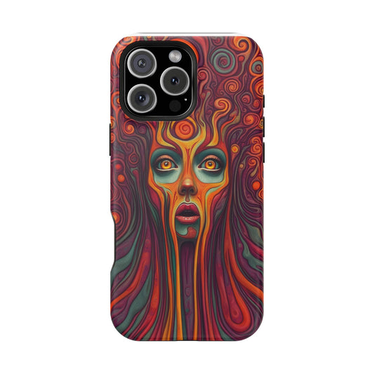Luxurious MagSafe® Compatible iPhone Case - "Cosmic Meltdown" by Moxie-Jay