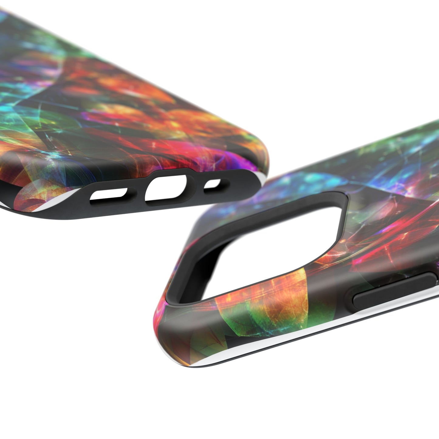 iPhone Case with Neon Colors Art by Moxie-Jay