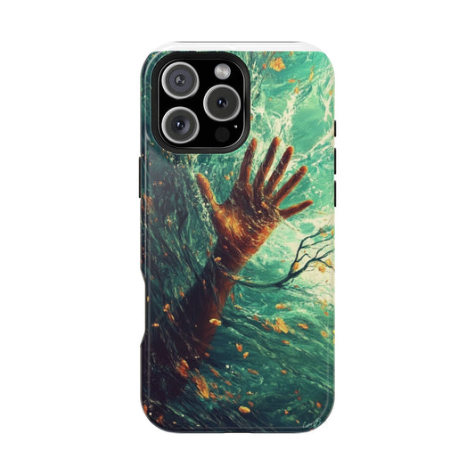 Magnetic Phone Protector Case - Ocean Surfer Design