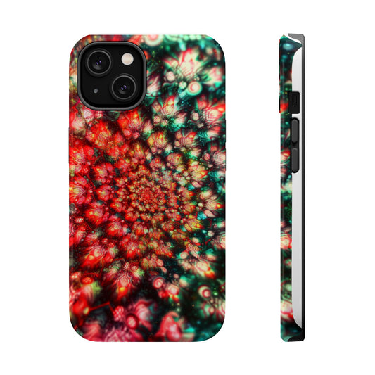 Luxurious Magnetic Wireless Charging Tough iPhone Case - "Psychedelic Dreams" by Moxie-Jay
