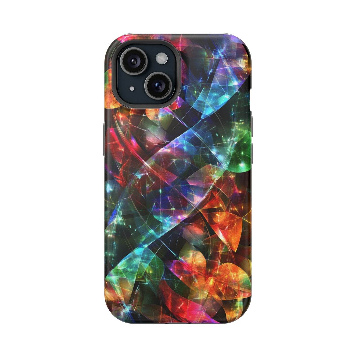 iPhone Case with Neon Colors Art by Moxie-Jay