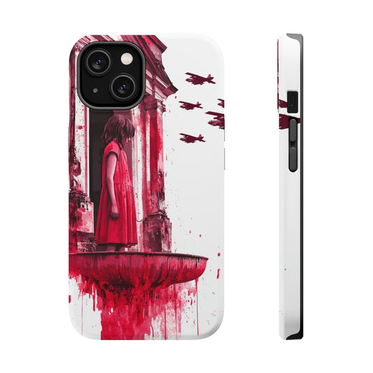 Luxurious MagSafe® Compatible iPhone Case - "Resilience in Ruins" by Moxie-Jay