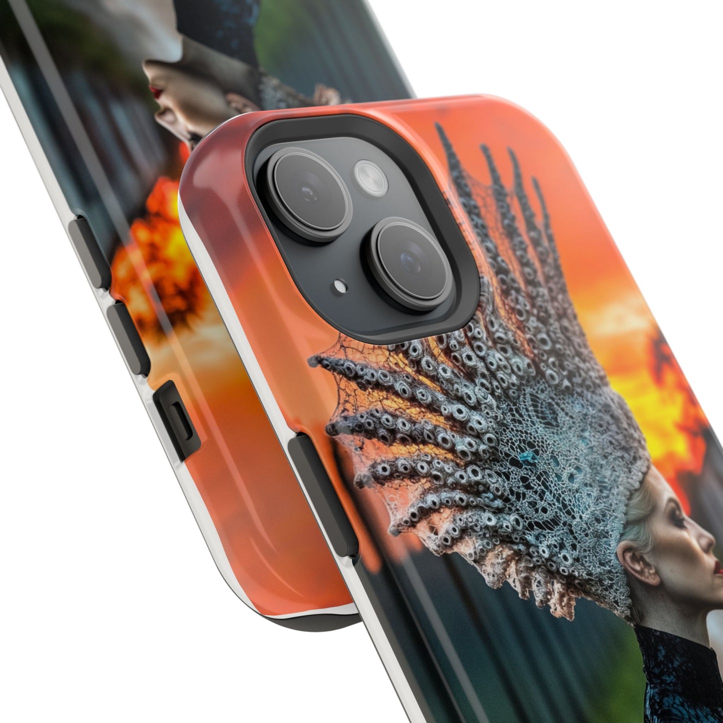 Sunset Goddess" Magnetic Wireless Charging iPhone Case by Moxie Jay