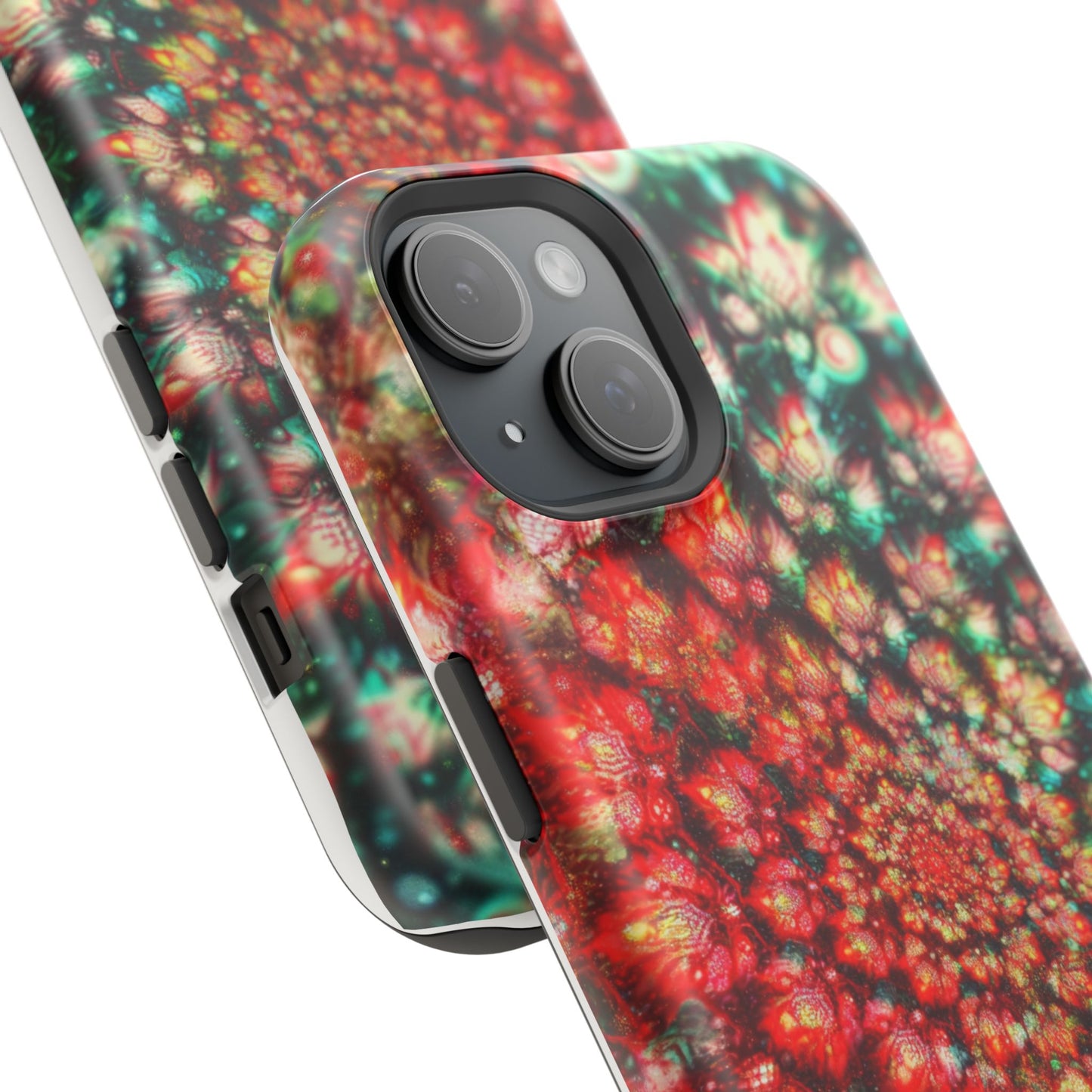 Luxurious Magnetic Wireless Charging Tough iPhone Case - "Psychedelic Dreams" by Moxie-Jay