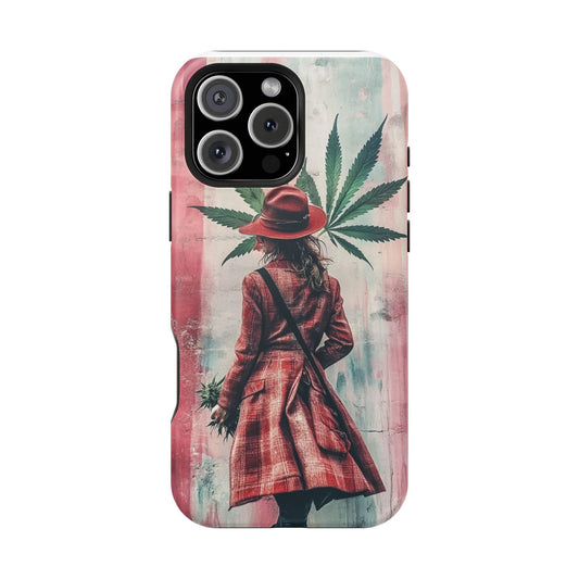 Bohemian Magnetic Tough Case - Stylish Cannabis Art for Phone Protection