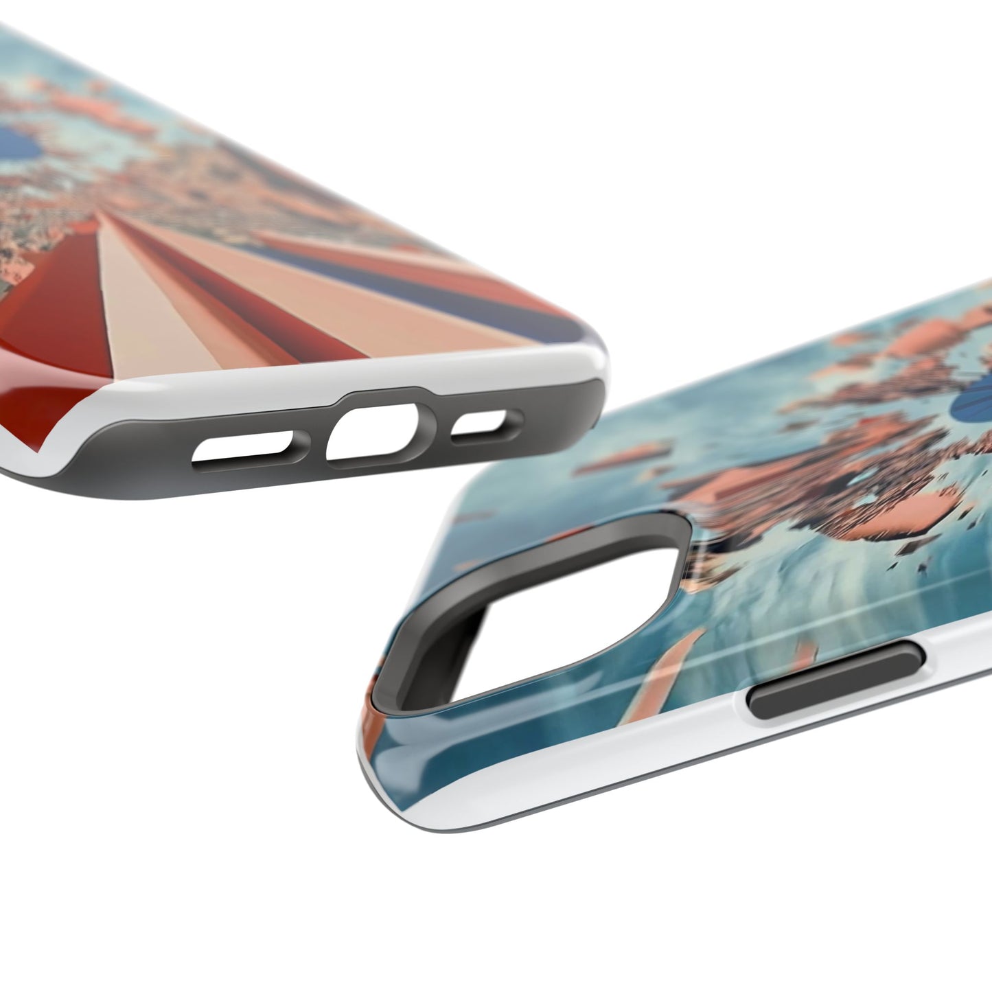 Phone Case with 'World at 10000 MPH' Art by Moxie Jay