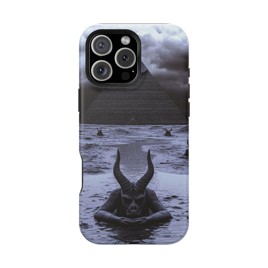 Luxurious MagSafe® Compatible iPhone Case - "Aquatic Nightmare" by Moxie-Jay