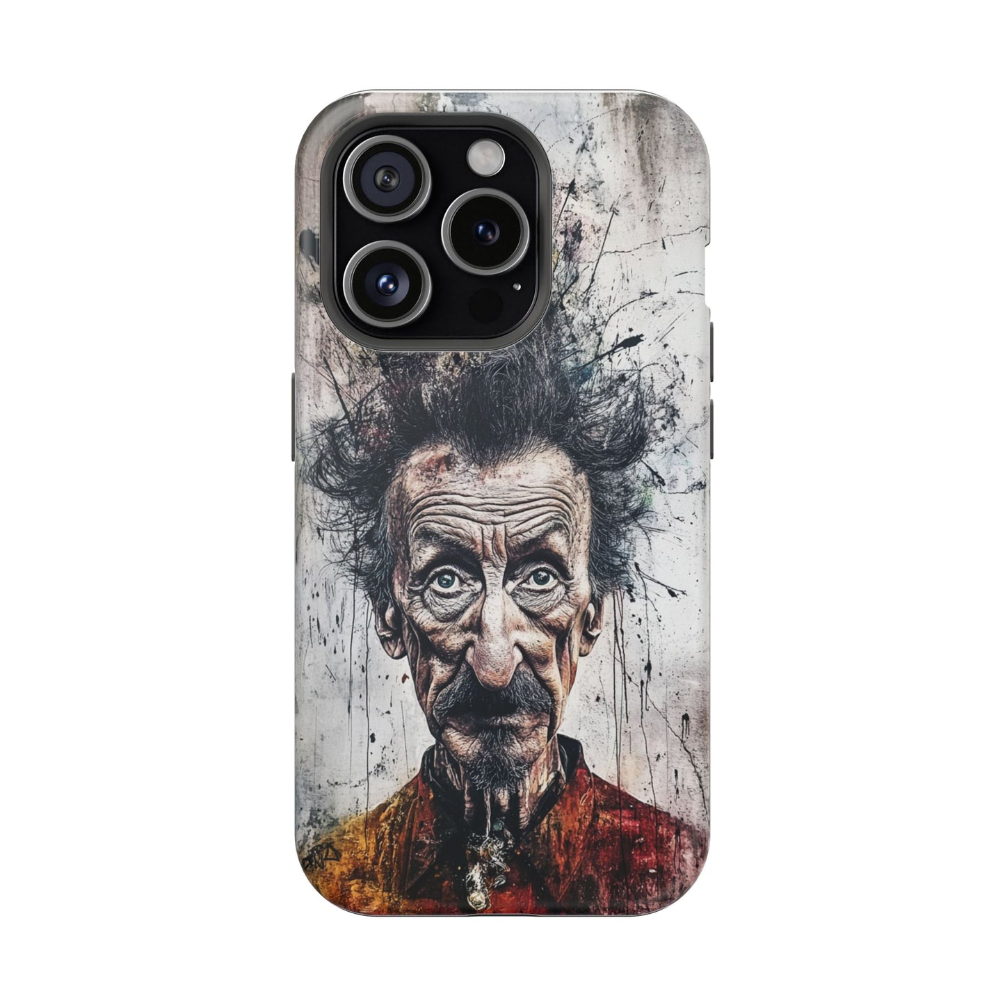 Luxurious Magnetic Wireless Charging Tough iPhone Case - "Demonic Dali" by Moxie-Jay