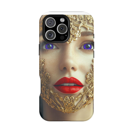 iPhone Case - Purple Eyes Fashion Editorial Art Design