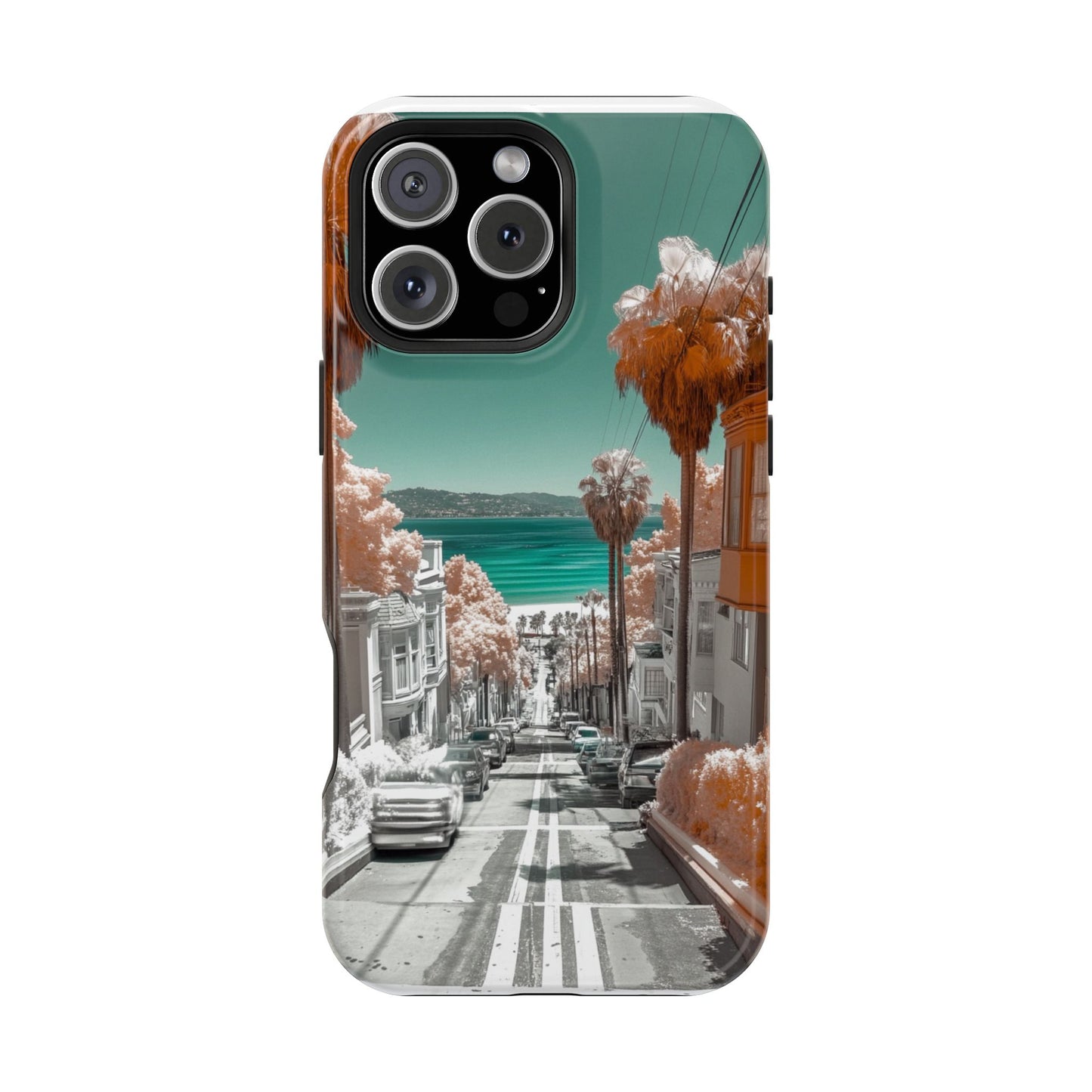 "San Clemente Memories" Luxury Magnetic Wireless Charging iPhone Case by Moxie Jay