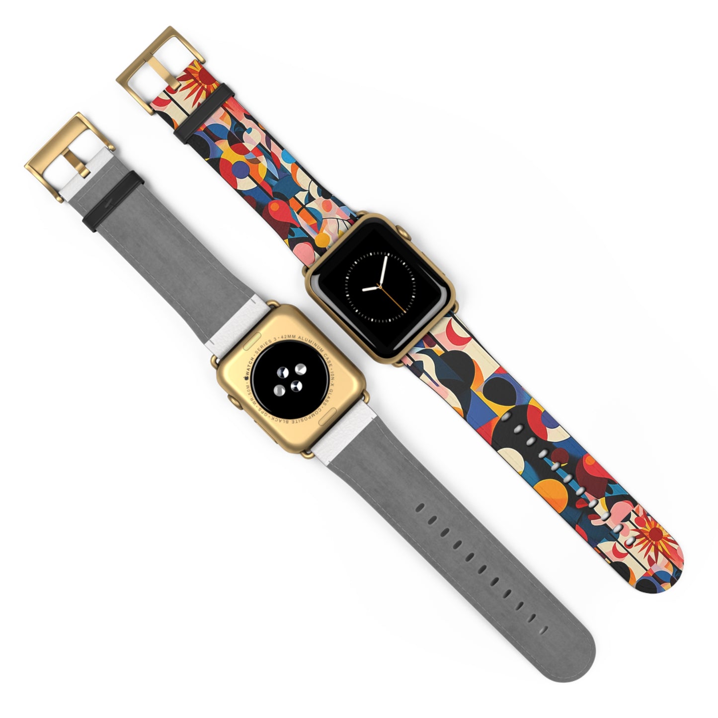 Colorful Geometric Watch Band – Stylish Accessory for Any Occasion