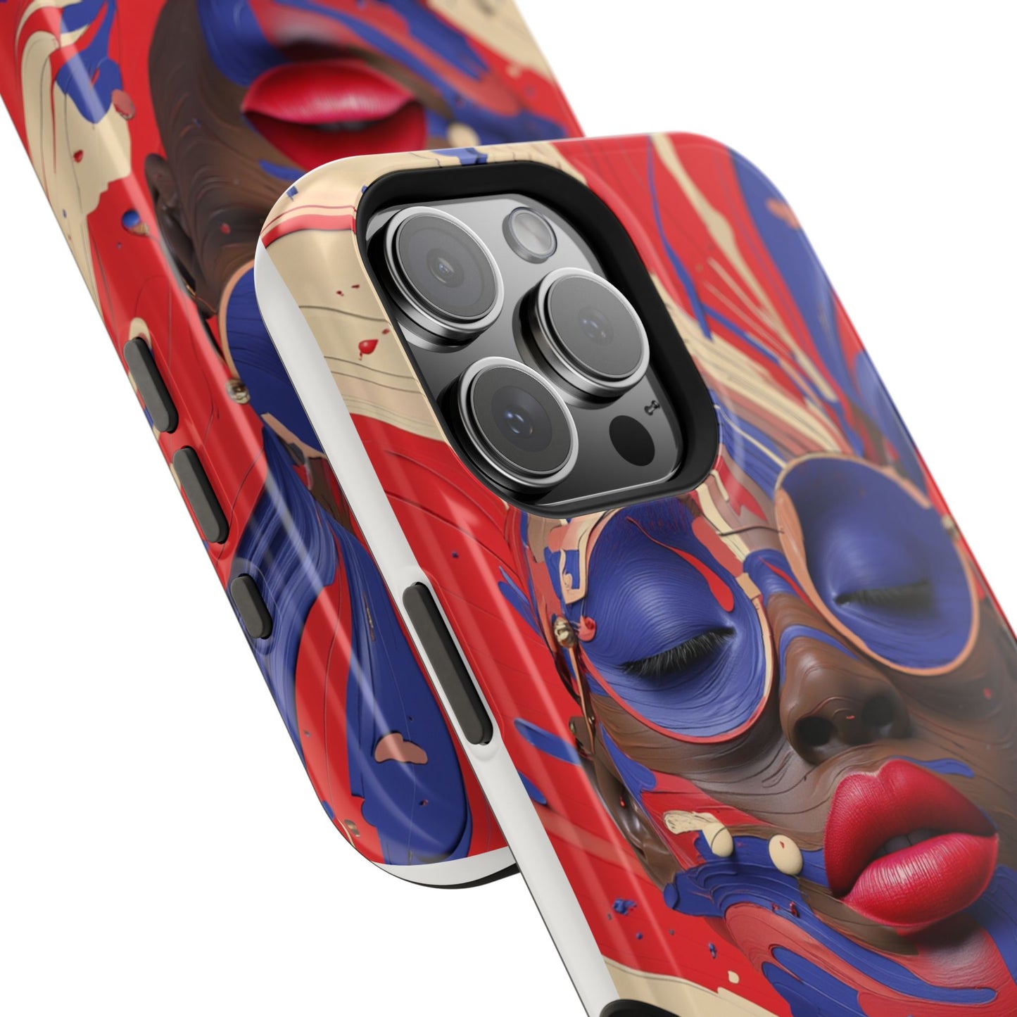 iPhone Magnetic Case - Original Artwork by Moxie-Jay, Futuristic Black Woman Design