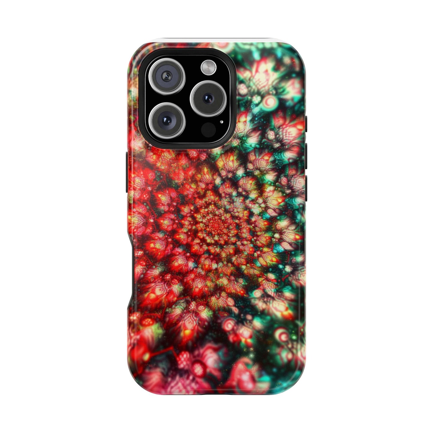 Luxurious Magnetic Wireless Charging Tough iPhone Case - "Psychedelic Dreams" by Moxie-Jay