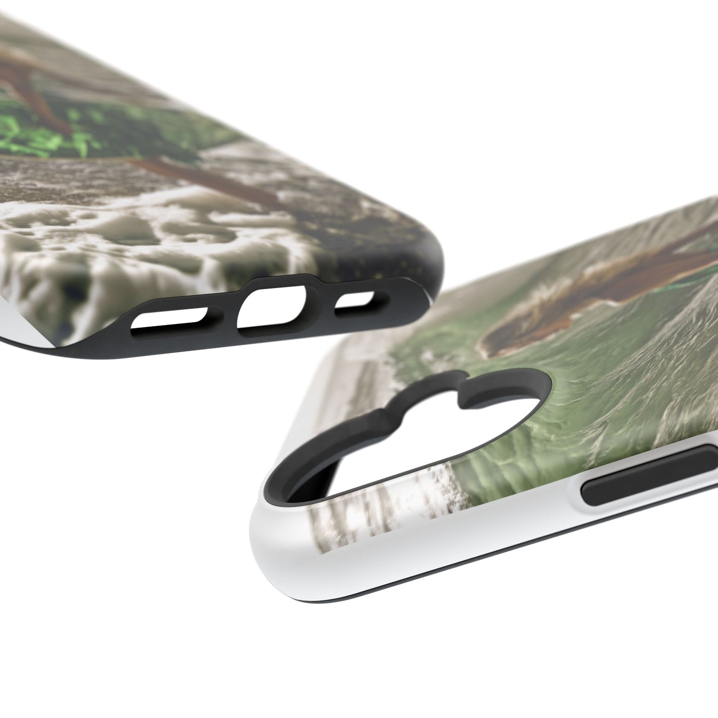 Surf's Up Chic" Luxury Magnetic Wireless Charging iPhone Case by Moxie Jay