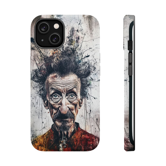 Luxurious Magnetic Wireless Charging Tough iPhone Case - "Demonic Dali" by Moxie-Jay