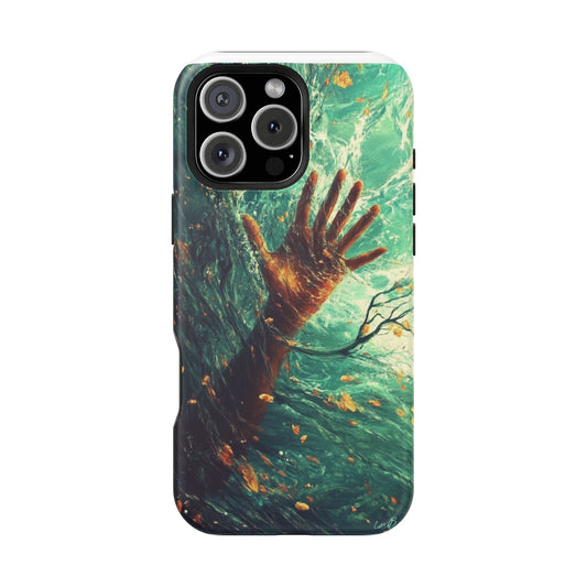 Magnetic Phone Protector Case - Ocean Surfer Design