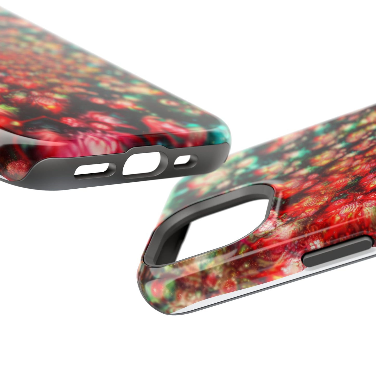 Luxurious Magnetic Wireless Charging Tough iPhone Case - "Psychedelic Dreams" by Moxie-Jay
