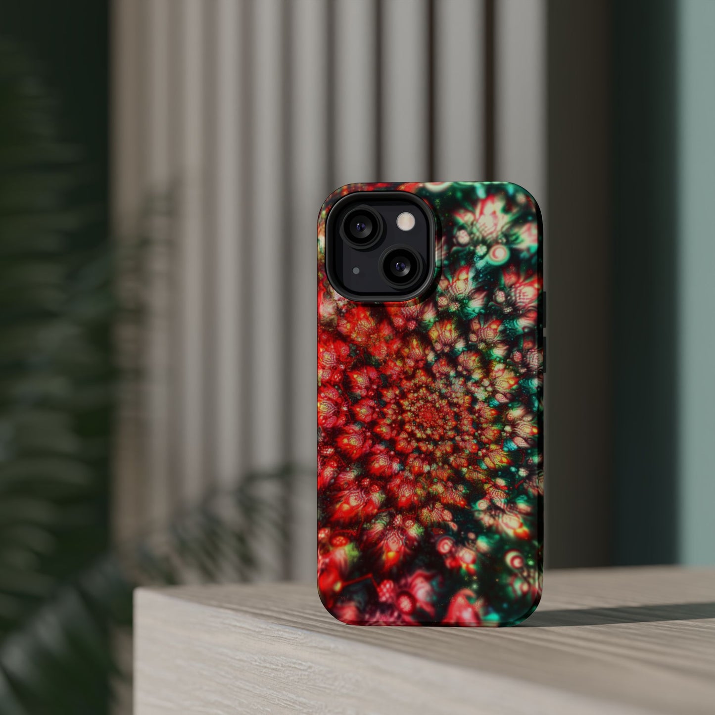 Luxurious Magnetic Wireless Charging Tough iPhone Case - "Psychedelic Dreams" by Moxie-Jay
