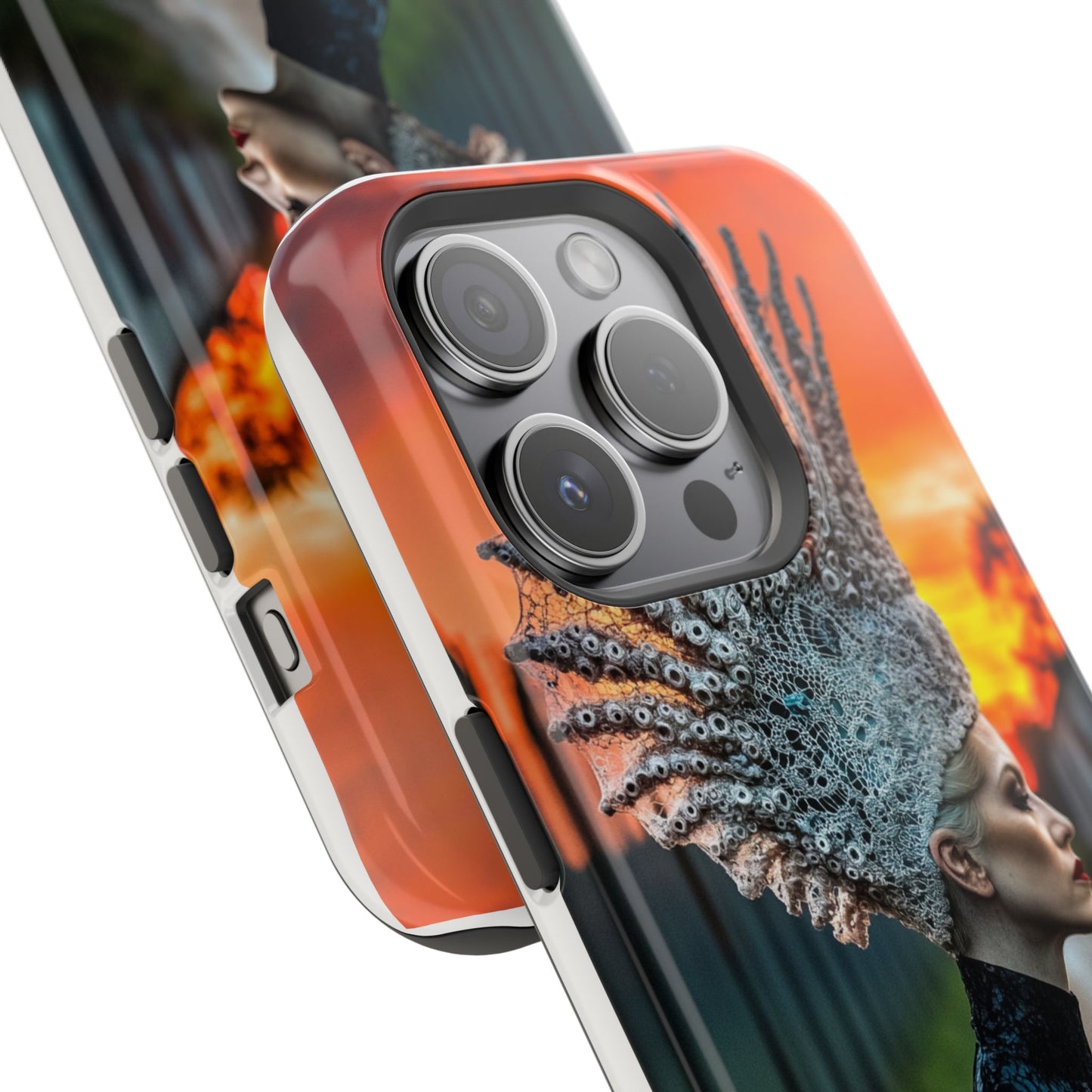 Sunset Goddess" Magnetic Wireless Charging iPhone Case by Moxie Jay