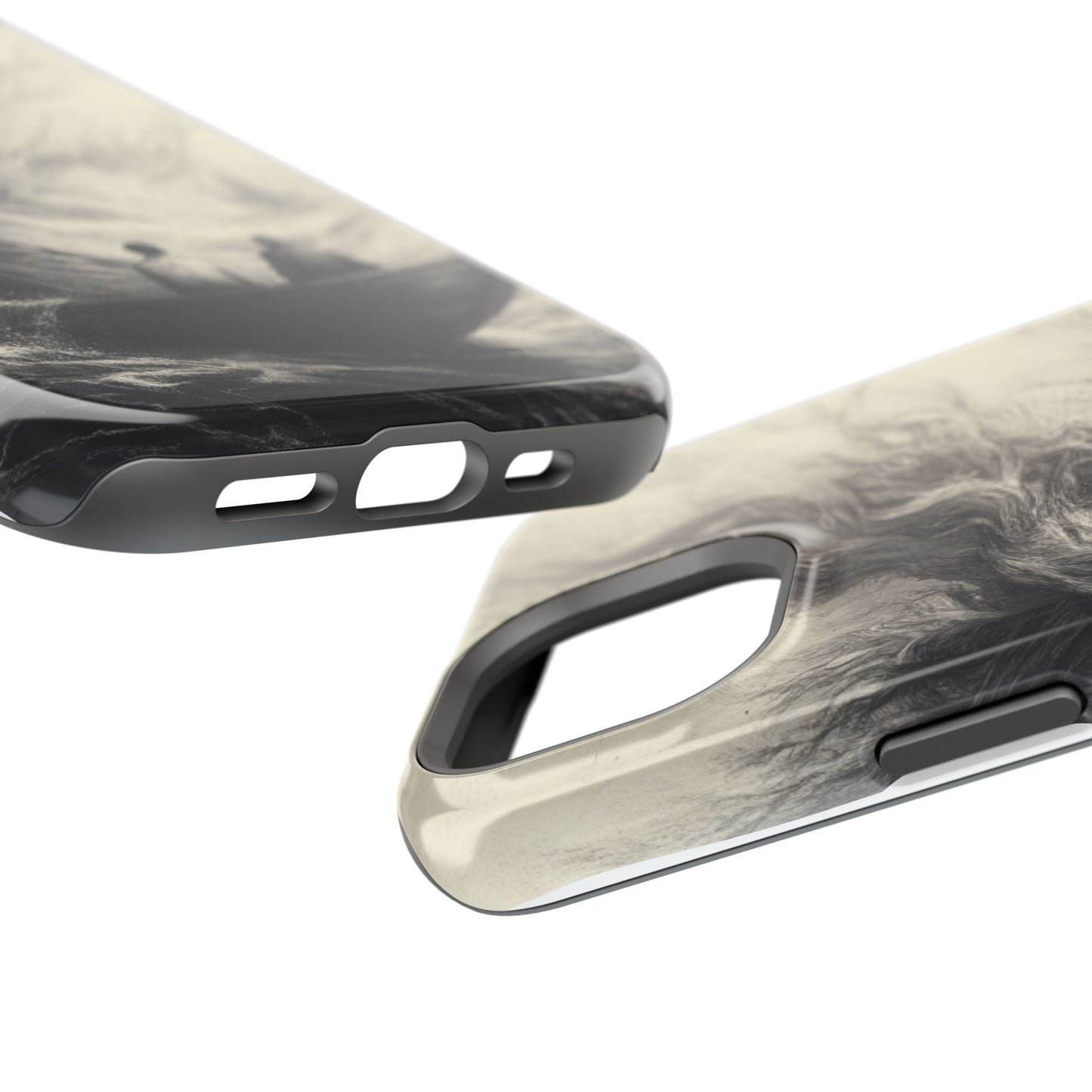 Magnetic Phone Case - Men in Boat Drawing by Moxie-Jay