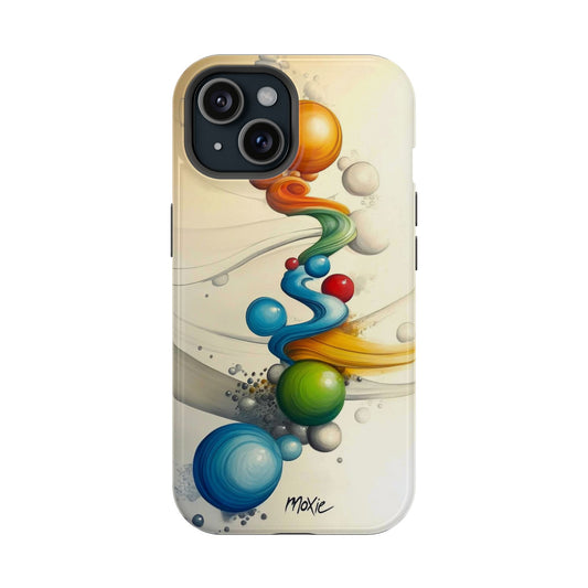 Phone Case - Abstract Balls Design by Moxie-Jay - Magnetic Tough