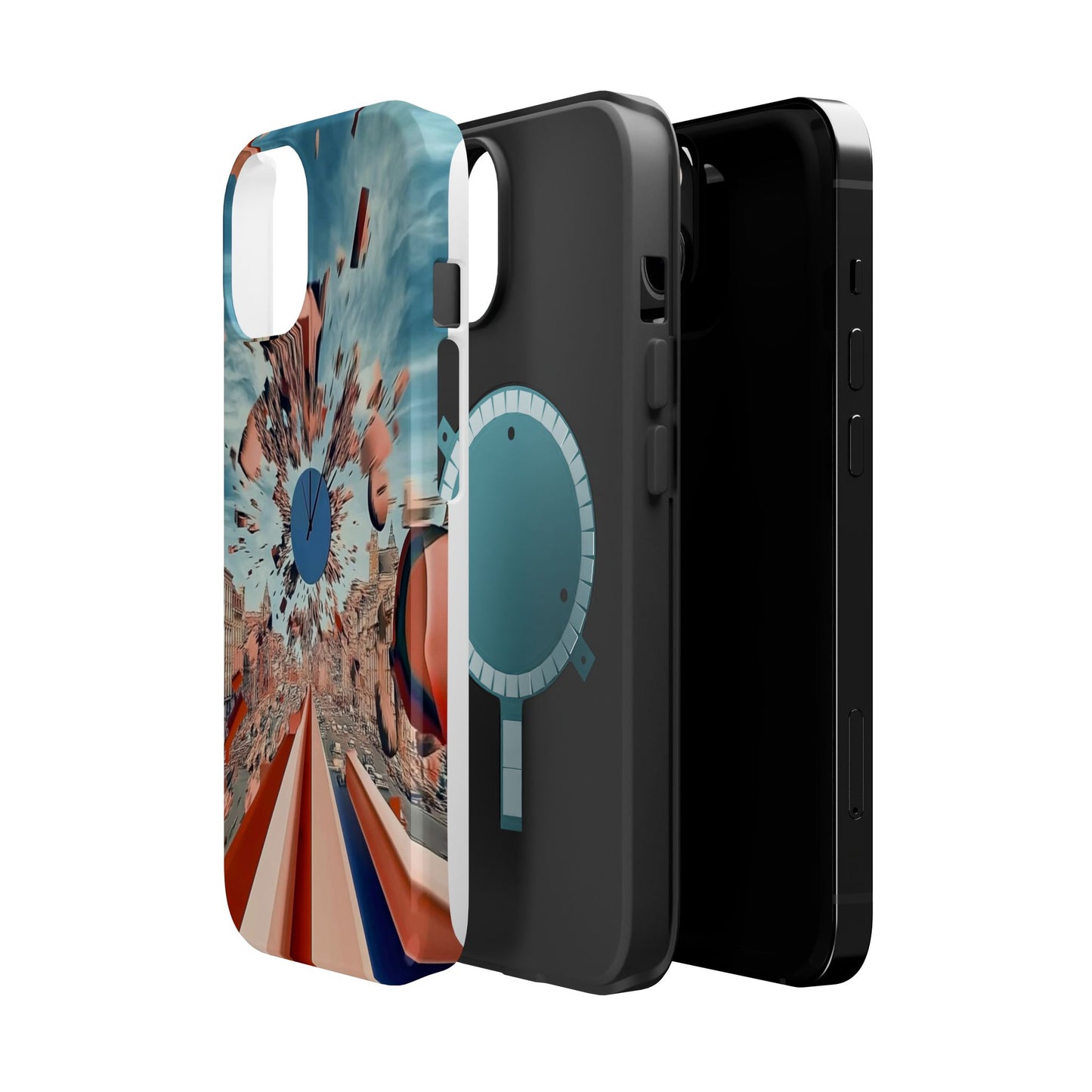 Phone Case with 'World at 10000 MPH' Art by Moxie Jay