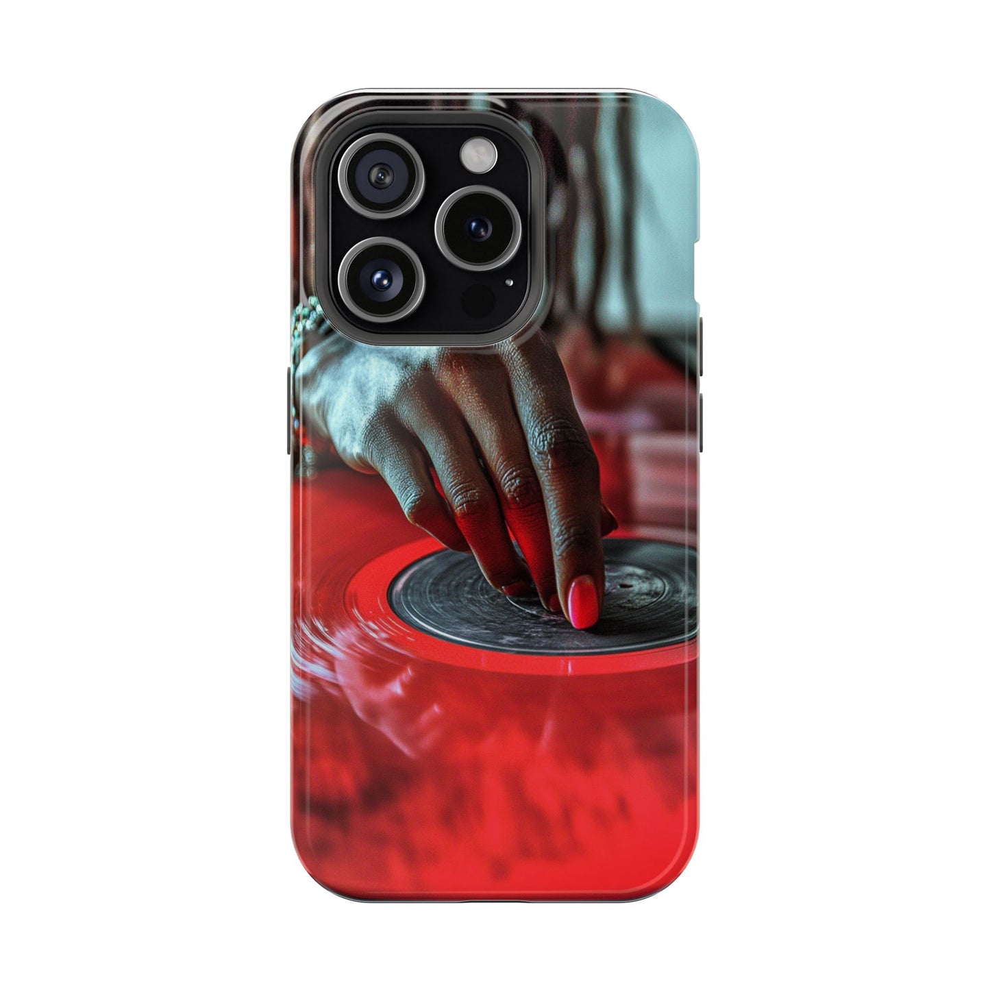Luxurious MagSafe® Compatible iPhone Case - "Vinyl Groove" by Moxie-Jay
