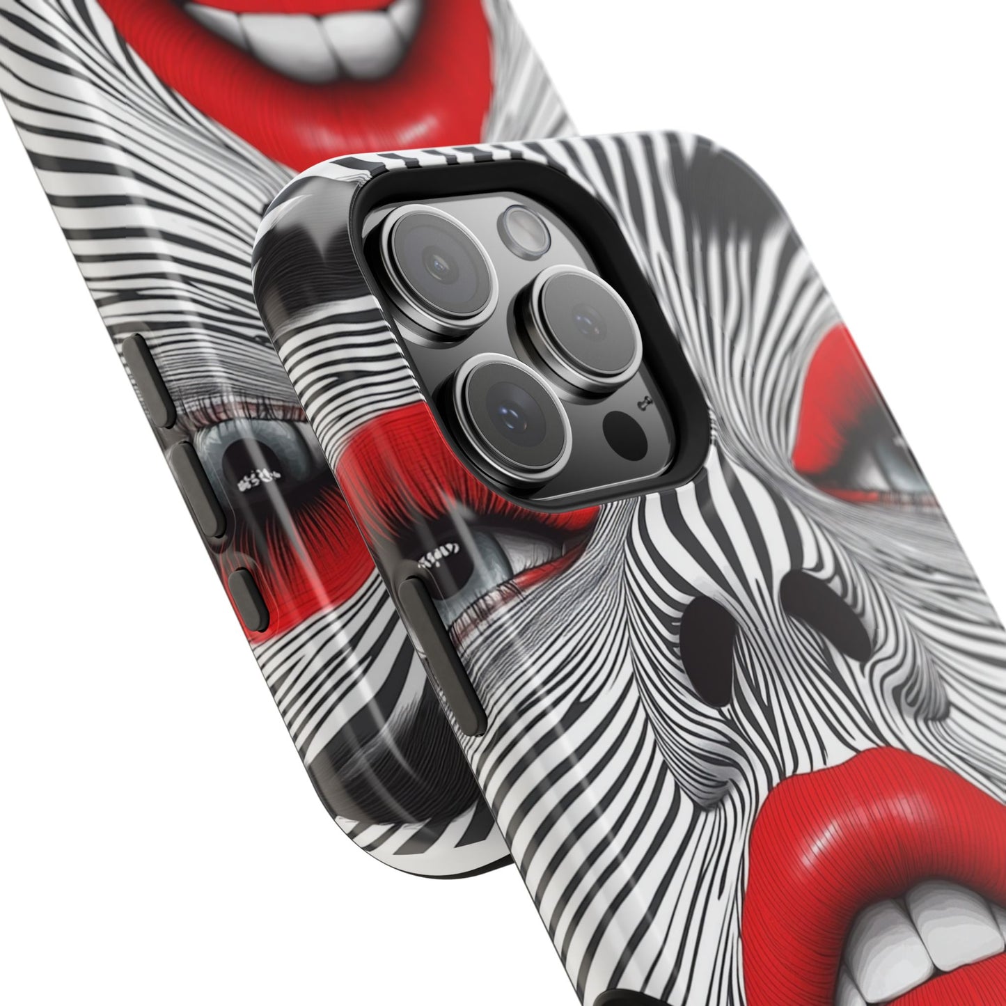 Bold Magnetic Tough Case with Striking Lip Design