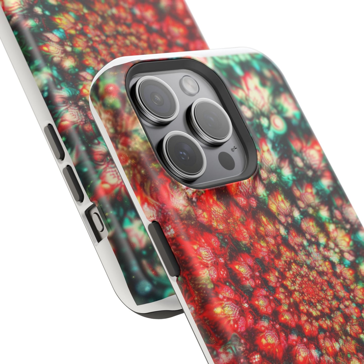 Luxurious Magnetic Wireless Charging Tough iPhone Case - "Psychedelic Dreams" by Moxie-Jay