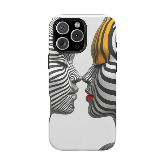Artistic Magnetic Tough Phone Cases – Embrace the Duality of Love