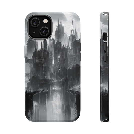 iPhone Magnetic Tough Case - Futuristic Gotham Design by Moxie Jay