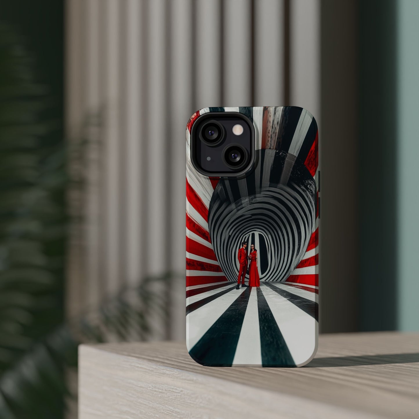 Cosmic Vortex" Luxury Magnetic Wireless Charging iPhone Case by Moxie Jay