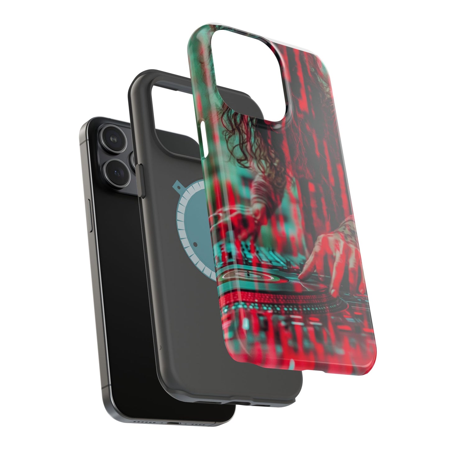 "Vinyl Virtuoso" Luxury Magnetic Wireless Charging iPhone Case by Moxie Jay