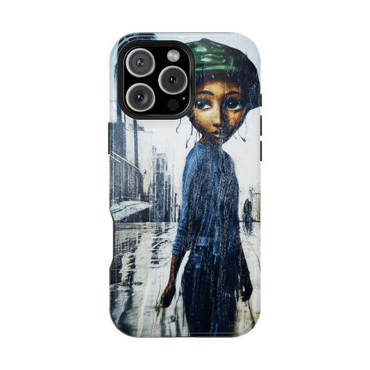 Artistic Magnetic Tough Case | Unique Urban Design for Phone Protection
